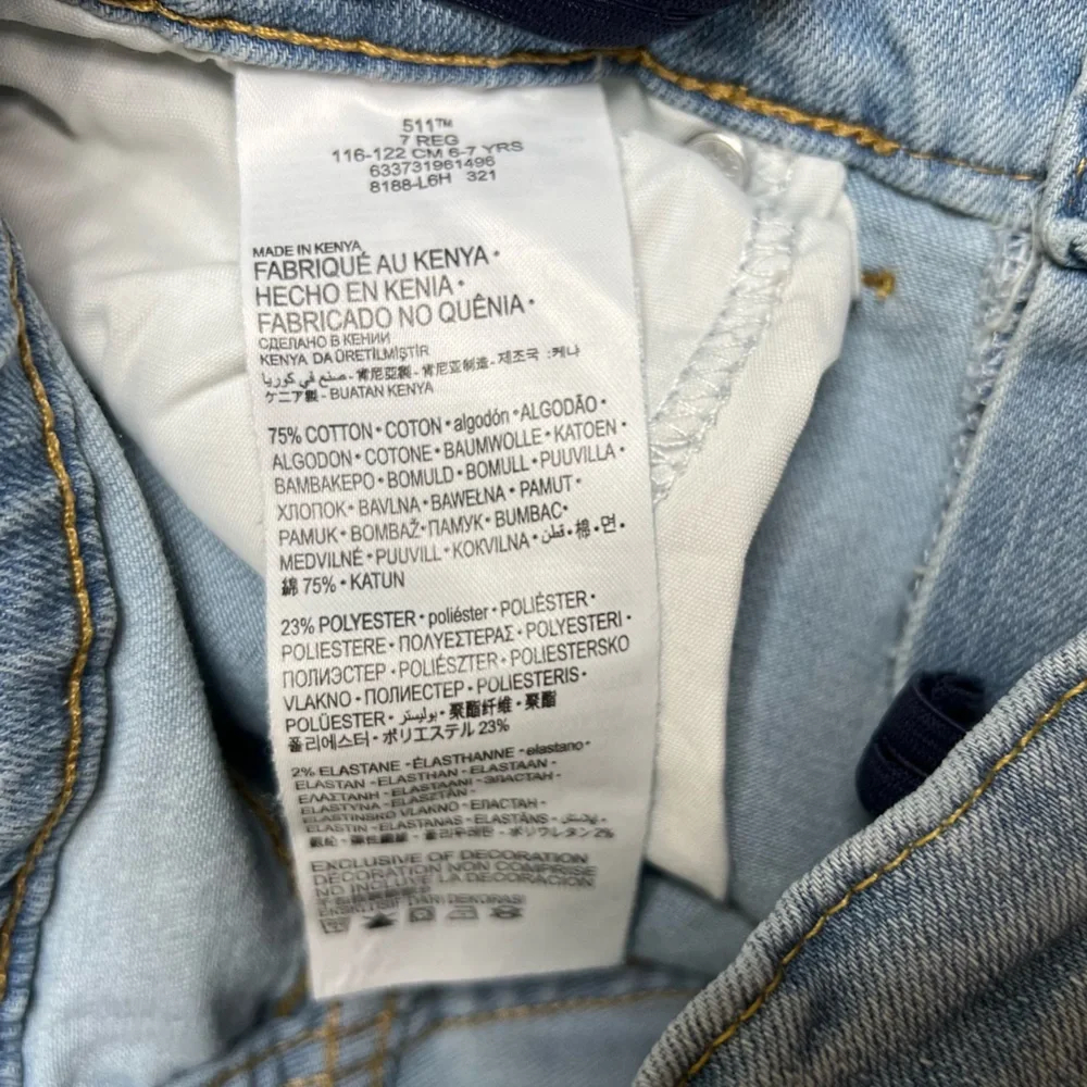 Levi's Boys 2-Pack 511 Slim Jeans - Light Blue and Khaki